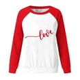 thumbnail image 5 of Fewfanhot Women Fall Clothes Valentines Day Cute Heart Shirt Casual Valentines Shirts for Women Long Sleeve Graphic Tees Tops, 5 of 5