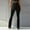 Black, variant on Idoravan Women's Plus Size Pants Womens Casual Pantsbell-bottoms Solid Waist Long Pants