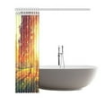 thumbnail image 3 of ARTJIA Autumn Park Scene Shower Curtain, Fall Trees and Leaves Polyester Fabric Shower Curtain Bathroom Sets with Hooks 66x72 Inches, 3 of 3