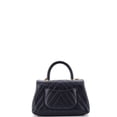 thumbnail image 3 of Pre-Owned Coco Top Handle Bag Chevron Caviar Mini By Rebag, 3 of 7