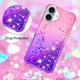 thumbnail image 4 of Funda para iPhone 16 Plus Transparente con Brillos Carcasa Protectora Antigolpes con Glitter Brillante, 4 of 5