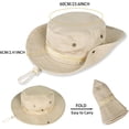 thumbnail image 2 of Sun Hats for Men Women Boonie Hat UPF 50+ Bucket Hat Wide Brim UV Protection Fishing Hiking Safari Outdoor Hats, 2 of 5