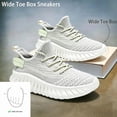 thumbnail image 4 of Men's Extra Wide Walking Sneakers, Breathable Lightweight Running Shoes with Wide Toe Box for Outdoor Sports, Fitness, and Daily Comfort, 4 of 9