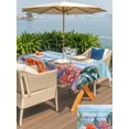 thumbnail image 6 of 54x80 Inch Outdoor Tablecloth with Umbrella Hole Zipper Rectangle Blue Teal Coastal Rectangular Tablecloths Outside Waterproof Wooden Nautical Ocean Coral Summer Patio Table Cloth Cover for Picnic, 6 of 8