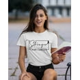 thumbnail image 2 of Breast Cancer Support Stronger Than Cancer Pink Ribbon Unisex Men's T-shirt, 3XL, White, 2 of 6