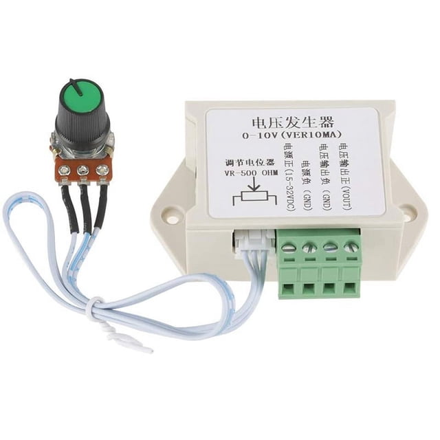 DC Voltage Generator Module 0-10V 10MA Adjustable Analog Voltage Signal Generator Used for PLC MCU Industrial Controller,1 x voltage signal generator,white