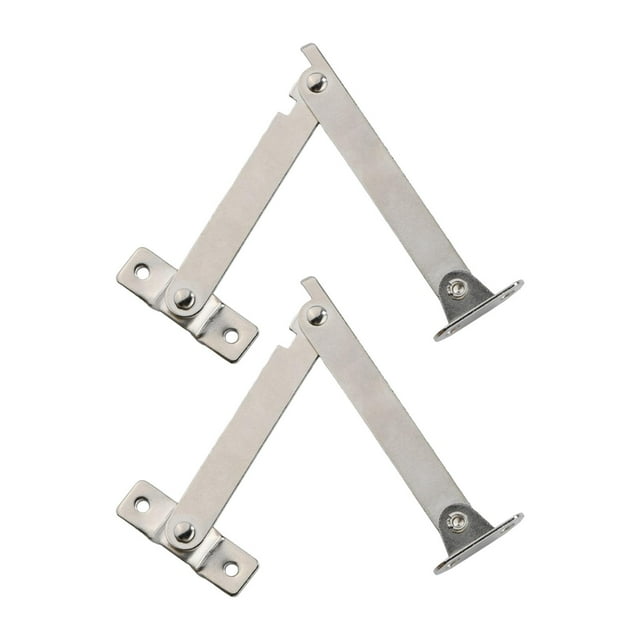 Tnarru 2 Pieces Lid Support Hinges Kitchen Cupboard Support Hinge Lid Flap Stay System Cabinet Door Lift up Strut for Cupboard Chest M