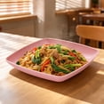 thumbnail image 6 of Square Dinner Plates, Plastic Picnic Plates Reusable, Square Dessert Snack, Lunch Appetizer Salad Plates, Kitchen Dinnerware Dishes for Camping Party Grill, 6 of 7