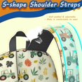 thumbnail image 5 of Tractor and Leaves Cream Pattern 17" School Backpacks for Teens,Waterproof Oxford Fabric,S-Shape Padded Straps for School,Travel,Hiking,Camping, 5 of 6