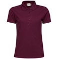 thumbnail image 1 of Tee Jays- Polo de manga corta Luxury elástico para mujer (Vino), 1 of 1