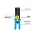 thumbnail image 3 of Tool RJ45 Crimp Tool Kit Pass Thru CAT6 CAT5E Crimping Tools Set With RJ Connector  Cable Tester Wire Stripper, 3 of 8
