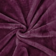thumbnail image 3 of JML Flannel Fleece Blanket,Soft 1 Ply Lightweight Bed Blanket,Purple, King (85"x 94"), 3 of 6