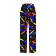 thumbnail image 5 of Gmdeguo Women's Star Universe Print Wide Leg Pants, Loose Casual Design, Comfortable Lightweight Versatile, Ideal for Daily Wear, All Seasons and Casual Outings, 5 of 5