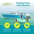 thumbnail image 2 of Aqua Lily Pad 15 Foot Original Floating Foam Island Bundle w/ Nylon Storage Bag, 2 of 12