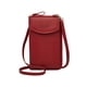 thumbnail image 2 of Bolso bandolera de PU impermeable para mujer para el ocio diario (rojo vino) Tmvgtek Para Estrenar, 2 of 9