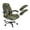 Camo Hunting Forest Deer Green, variant on SCRAWLGOD Elastic Computer Chair Slipcover with Arm Covers Easy to Install Boss Chair Slipcovers Anti-Dust Rotating Chair Protector, 3 Pieces Set, Skull Daisy Floral Spider Web, S