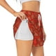 thumbnail image 1 of Balery Tomatoes Pantalones cortos deportivos para mujer con forro y dos bolsillos, elásticos, para entrenamiento, gimnasio, yoga-Large, 1 of 7