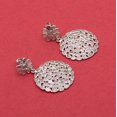 thumbnail image 3 of 5.00 CTW Natural Diamond Polki Round Dangles 925 Sterling Silver Geometric Mother's Day Gift Women Earrings, 3 of 5