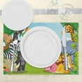 thumbnail image 3 of Ambesonne Animal Place Mats Set of 4, Savannah Animals Cartoon, Standard Size, Multicolor, 3 of 6
