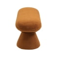 thumbnail image 4 of Meridian Furniture Drum Saddle Faux Shearling Teddy Fabric Bench, 4 of 6
