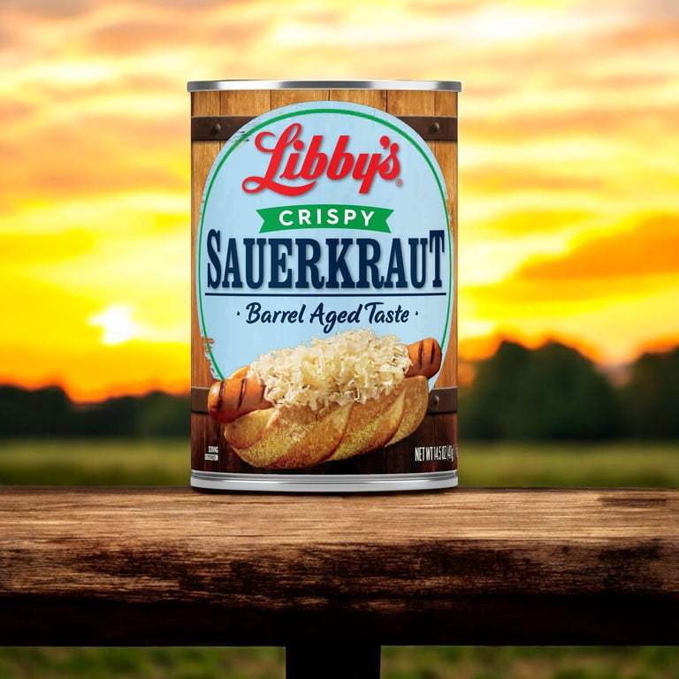 Libby's Crispy Sauerkraut, Canned, 2 Pack, 14.5 Oz, Bold Flavor