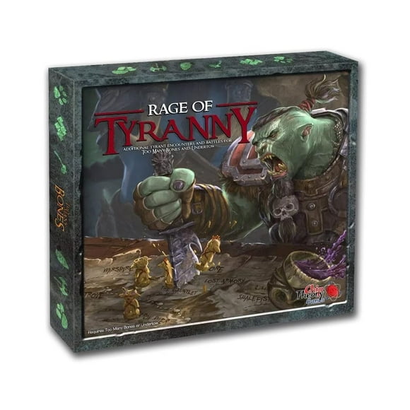 Chip Theory Games Too Many Bones: Rage of Tyranny, Dice-Builder Strategic Fantasy RPG Game for Ages 14 and Up, 1-4 Players