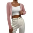 thumbnail image 3 of Vedolay Women Sweater Long Sleeve Knit Draped Open Cardigan Coat Pink,XL, 3 of 5