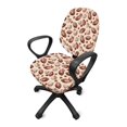 thumbnail image 5 of Chririnla Split Stretchable Seat Cover Autumn Rugby Pumpkin with Easy to Install Washable Office Chair Cover for Gaming Chair, 2 Piece Computer Office Chair Cover, 5 of 8