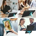 thumbnail image 6 of SOATUTO for Aoyodkg Tab A22 10.1 Case , Shock-Resistant Rugged Hybrid Kids Friendly Sturdy Shell Built-in Stand for Meberry M7 / Awow UTBook / Logic T10L JUSYEA J5-W 10.1 inch Tablet - Black+Blue, 6 of 6
