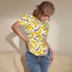 thumbnail image 3 of Balery Banana Fruit Body de cuello redondo de manga corta para mujer Tops de manga corta Tops básicos-X-Large, 3 of 7