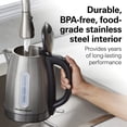 thumbnail image 3 of Electric Tea Kettle Hamilton Beach 1.7L 1500W Stainless Steel, 3 of 8