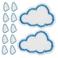 thumbnail image 6 of HEMOTON 12pcs Cute Cloud Shape Iron On Embroidery Patches Cartoon Appliques for Jeans Jackets Backpacks Hats Clothing Decoration, 6 of 8