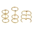 thumbnail image 1 of 3Pcs A5 A6 3 Carpeta De s Álbum Tarjetas Papelería Herramienta - Oro BLESIY Anillos flojos de la carpeta de la hoja, 1 of 8