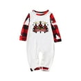 thumbnail image 2 of Odeerbi Christmas Pajamas for Family Plaid Holiday Long Sleeve Family Christmas Pajamas Matching Sets Baby Fashion Plaid Print Blouse Tops Pants Sleepwear Xmas Family Matching PJs Set Red, 2 of 3