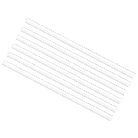 

Uxcell Acrylic Round Rod Clear 1/2 Diameter 12-1/4 Length Solid Plastic PMMA Bar Stick 6pcs