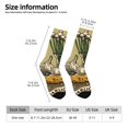 thumbnail image 2 of Fuzoiu Vintage Garlic Bread Illustration Print Athletic Crew Socks for Men & Women,Casual Crew Socks,Above Ankle Crew Socks for Business, Casual, 2 of 6