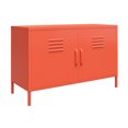 thumbnail image 3 of Novogratz Cache 2 Door Wide Metal Locker Accent Storage Cabinet, Yellow, 3 of 8
