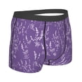thumbnail image 4 of Uemuo Lavender Flowers Pattern Men's Boxer Briefs,Trunk Anti-Chafing,Comfortable, Durable, and Stylish Underwear-XX-Large, 4 of 9