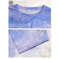 thumbnail image 4 of Luxtrada Womens Summer Short Sleeve Gradient Plus Size Casual Beach T Shirt Tops Blouse Tunic T-Shirt Loose Tunic T-Shirt M-3XL, 4 of 6