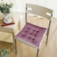 thumbnail image 5 of Funda de almohada de pana de color liso con encaje para silla. Cojín de asiento multicolor. Personalizable para sillas. Cojín de fibra de poliéster., 5 of 6