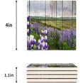 thumbnail image 3 of FMSHPON Lavender Set of 8 Coaster for Drinks, Absorbent Ceramic Stone Coasters Cup Mat with Cork Base for Home Kitchen Room Coffee Table Bar Decor, 3 of 4