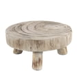 thumbnail image 1 of Soporte para plantas, taburete para plantas, redondo, para jardín, soporte para macetas, soporte para macetas para Color Madera S, 1 of 9