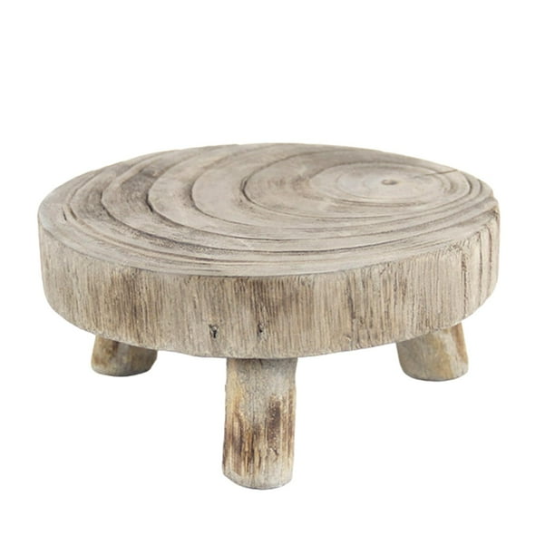 Soporte para exhibición de plantas, soporte para macetas, accesorios de moda, taburete de madera para macetas Color Madera S
