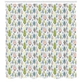 thumbnail image 3 of Ambesonne Christmas Tree Shower Curtain, Doodle Drawn Pattern, 69"Wx84"L, Multicolor, 3 of 3