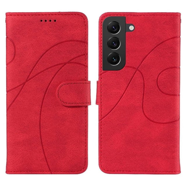 Flip Case For FOXDOCK Samsung Galaxy S21 FE Card Slots and Kickstand Function Skin Feel Leather