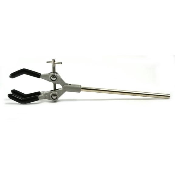 Eisco Labs 3 Prong, Powder coated clamp - overall length 10"