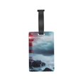 thumbnail image 6 of Balery Lighthouse in a Stormy Sea Print Durable Luggage Tags with Secure Strap, Personalized Travel ID Tags for Suitcases, Bags, and Backpacks - Easy Identification for Men and Women, 6 of 8