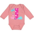 thumbnail image 3 of Inktastic Dinosaur Party-first Birthday Girls Long Sleeve Baby Bodysuit, 3 of 5
