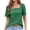 Green, variant on Xihbxyly Womens Blouses, Women's Suqare Neck Blouse Top Short Sleeve Shirt Casual Tunic Tops for Leggings Casual T-Shirts Summer Fashion Solid Color Tops
