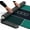 Green with Lines, variant on Newverest Poker Table Top 70" x 35", Texas Hold'em Poker Mat for Home Game Nights Up to 10 Players, Blackjack, Casino | Poker Topper for Tables in Zipper Storage Bag with 8 Coasters in Gift-Ready Box